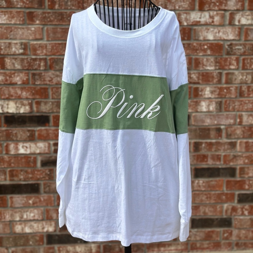 PINK Victoria’s Secret Colorblock Long Sleeve Shirt
